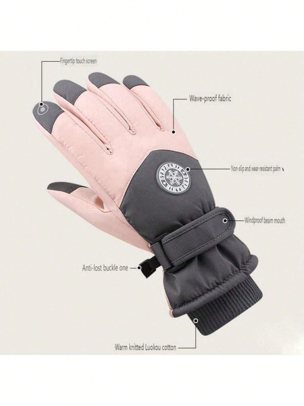 Winter Glove Insulated - 1 paar geïsoleerde winter-skihandschoenen, waterdicht, met