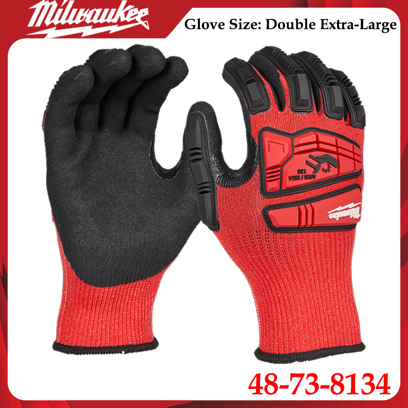Work Glove Impact - Milwaukee 48-73-8134 XXL slagvaste werkhandschoenen met