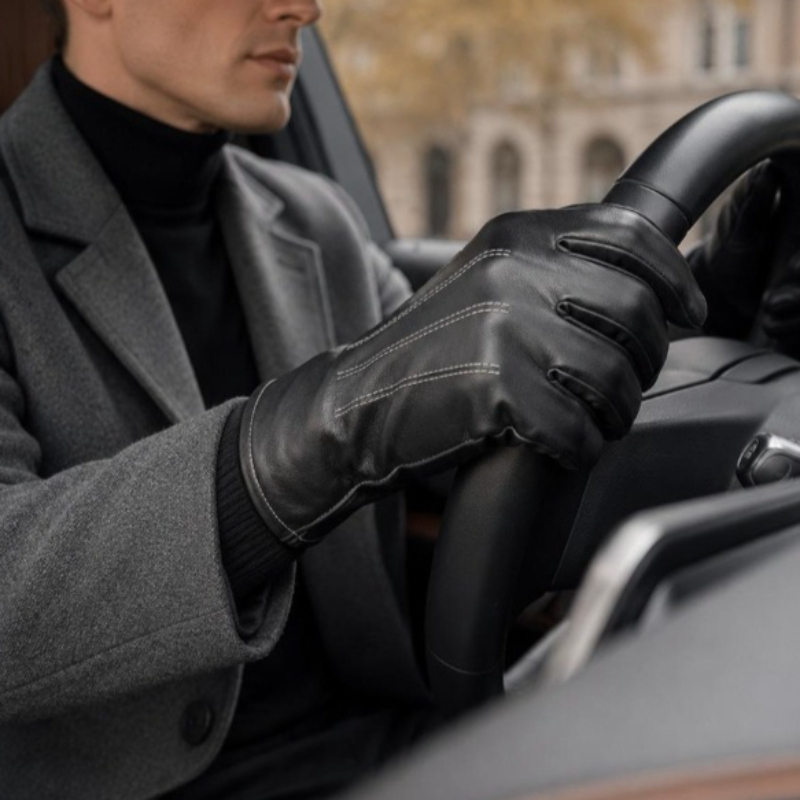 Thermische PU Lederen Handscho - Leather Driving Glove recensie en prijs